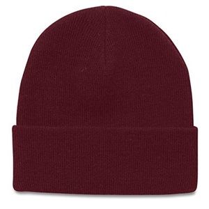 AMERICAN NEEDLE Maroon Cuffed Knit Snapback Hat